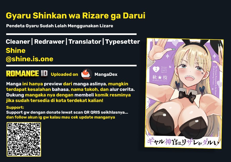 Gyaru Shinkan wa Rizare ga Darui Chapter 20 halaman 1