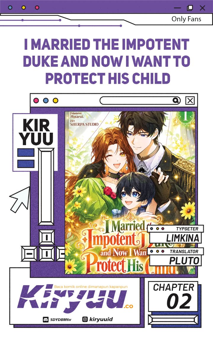 I Married the Impotent Duke and Now I Want to Protect His Child Chapter 2 halaman 1