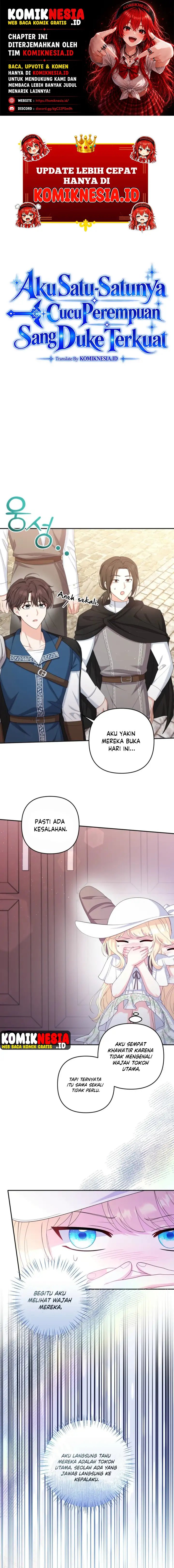 I’m The Only Granddaughter Of The Strongest Duke Chapter 8 halaman 1