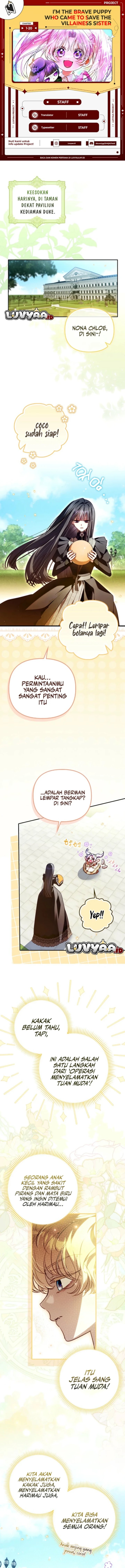 I’m the Brave Puppy That Will Save the Villainess Chapter 20 halaman 1