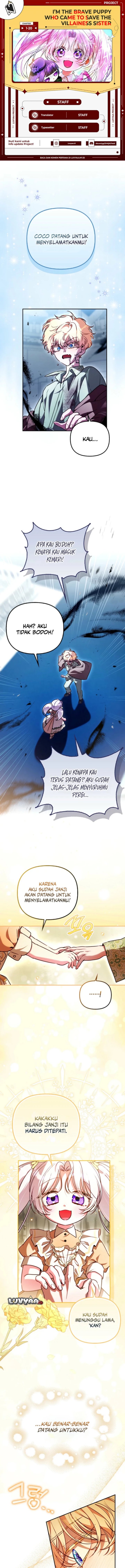 I’m the Brave Puppy That Will Save the Villainess Chapter 21 halaman 1