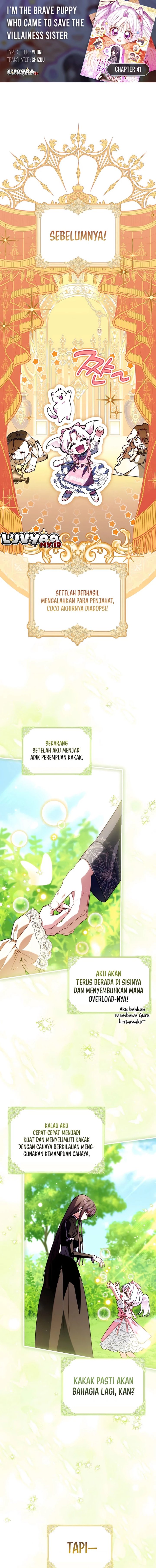 I’m the Brave Puppy That Will Save the Villainess Chapter 41 halaman 1