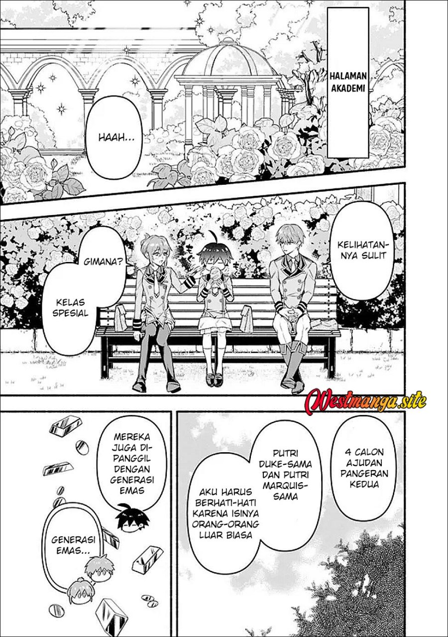 Maryokuryou Rekidai Saikyou na Tensei Seijo-sama no Gakuen Seikatsu wa Haran ni Michiafureteiru you desu Chapter 2 halaman 13