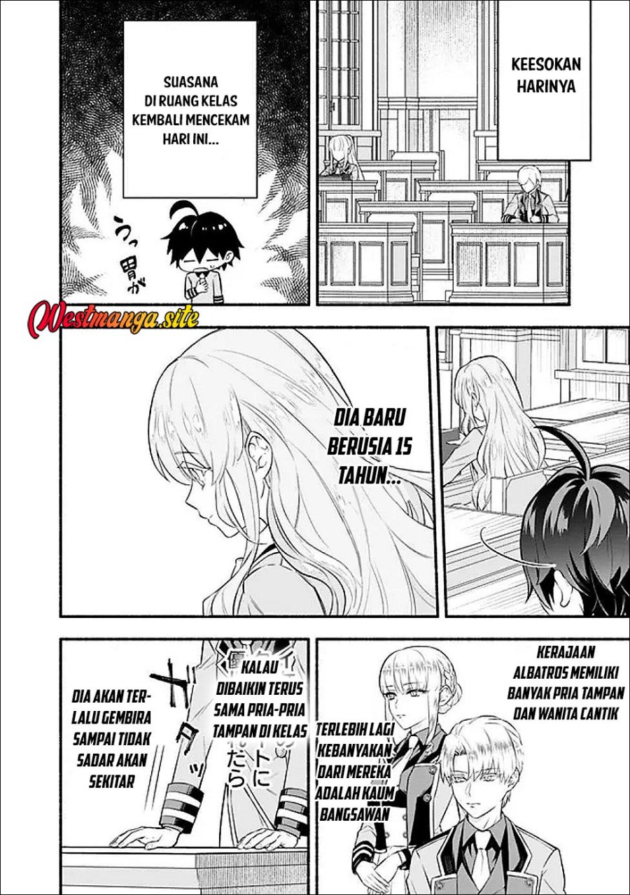 Maryokuryou Rekidai Saikyou na Tensei Seijo-sama no Gakuen Seikatsu wa Haran ni Michiafureteiru you desu Chapter 2 halaman 23