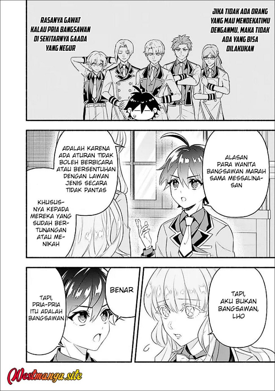 Maryokuryou Rekidai Saikyou na Tensei Seijo-sama no Gakuen Seikatsu wa Haran ni Michiafureteiru you desu Chapter 2 halaman 27