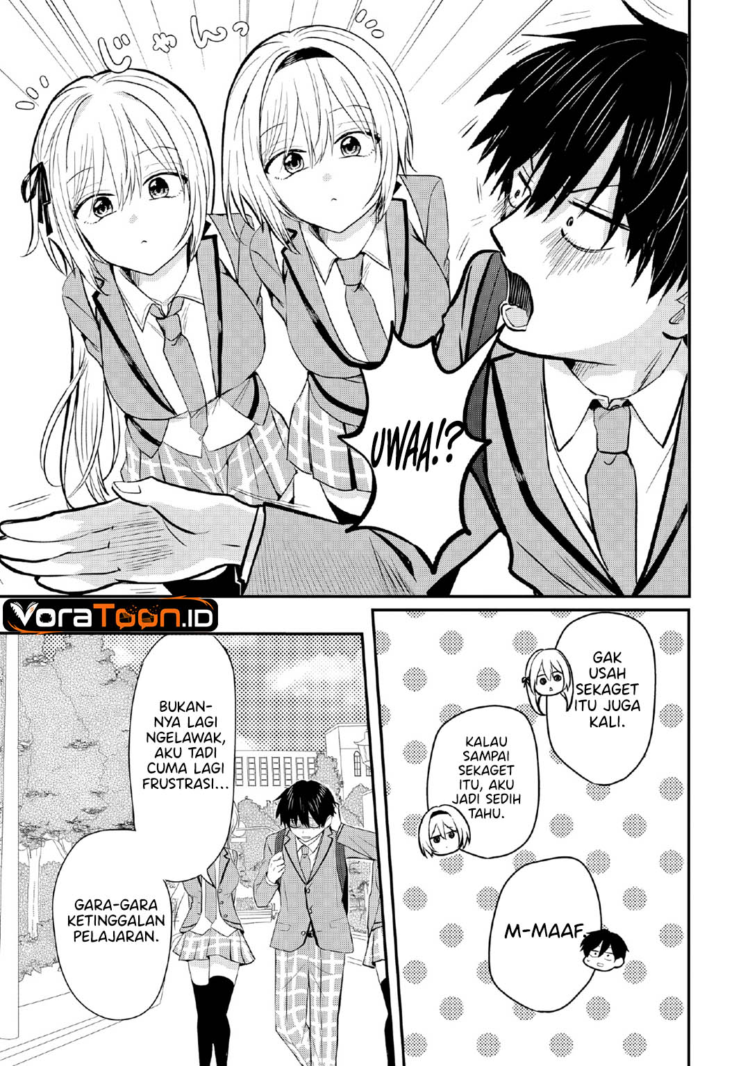 Nani no Torie mo Nai Heibon na Ore ga Bijin Futago Shimai wo Inochigake de Tasuketa Kekka, Jitsu wa Yandere datta Futari wo Gachi Bore Sasete  Shimatta Chapter 3 halaman 10