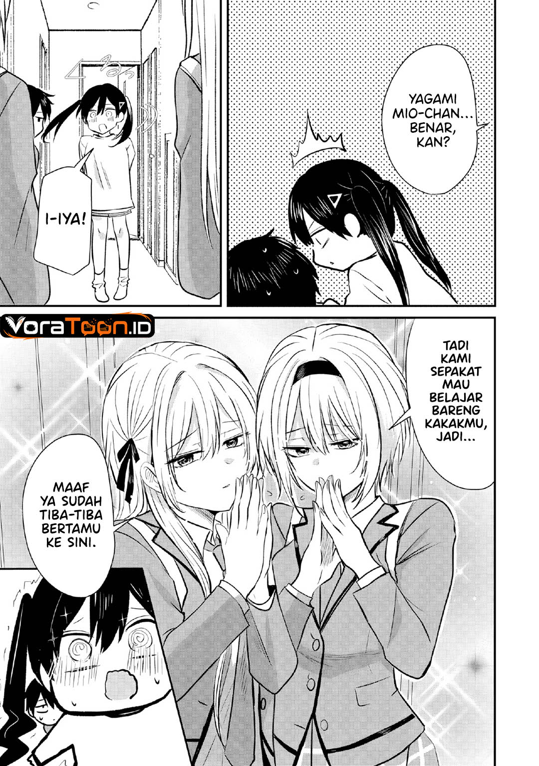 Nani no Torie mo Nai Heibon na Ore ga Bijin Futago Shimai wo Inochigake de Tasuketa Kekka, Jitsu wa Yandere datta Futari wo Gachi Bore Sasete  Shimatta Chapter 3 halaman 18