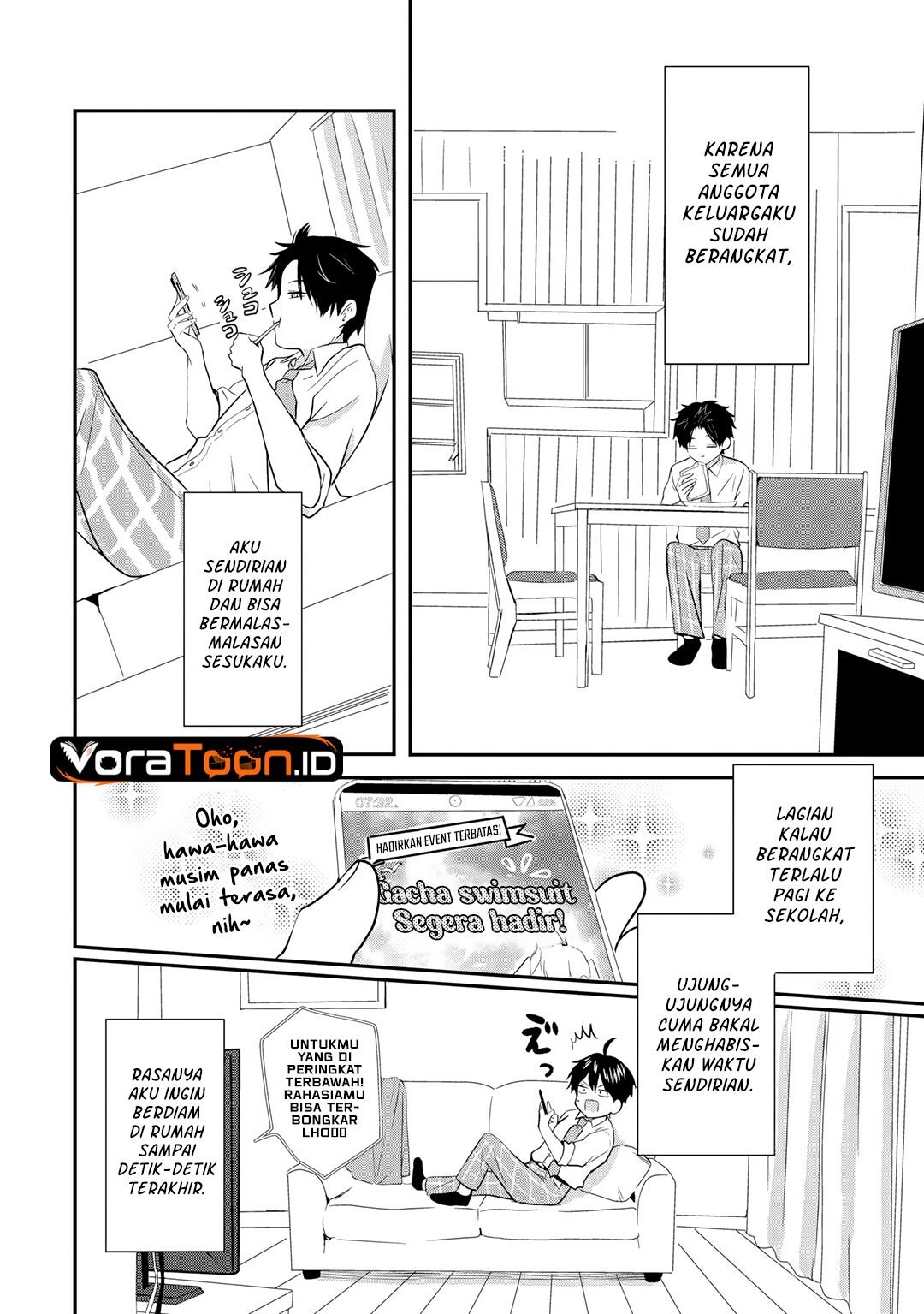 Nani no Torie mo Nai Heibon na Ore ga Bijin Futago Shimai wo Inochigake de Tasuketa Kekka, Jitsu wa Yandere datta Futari wo Gachi Bore Sasete  Shimatta Chapter 4.1 halaman 3