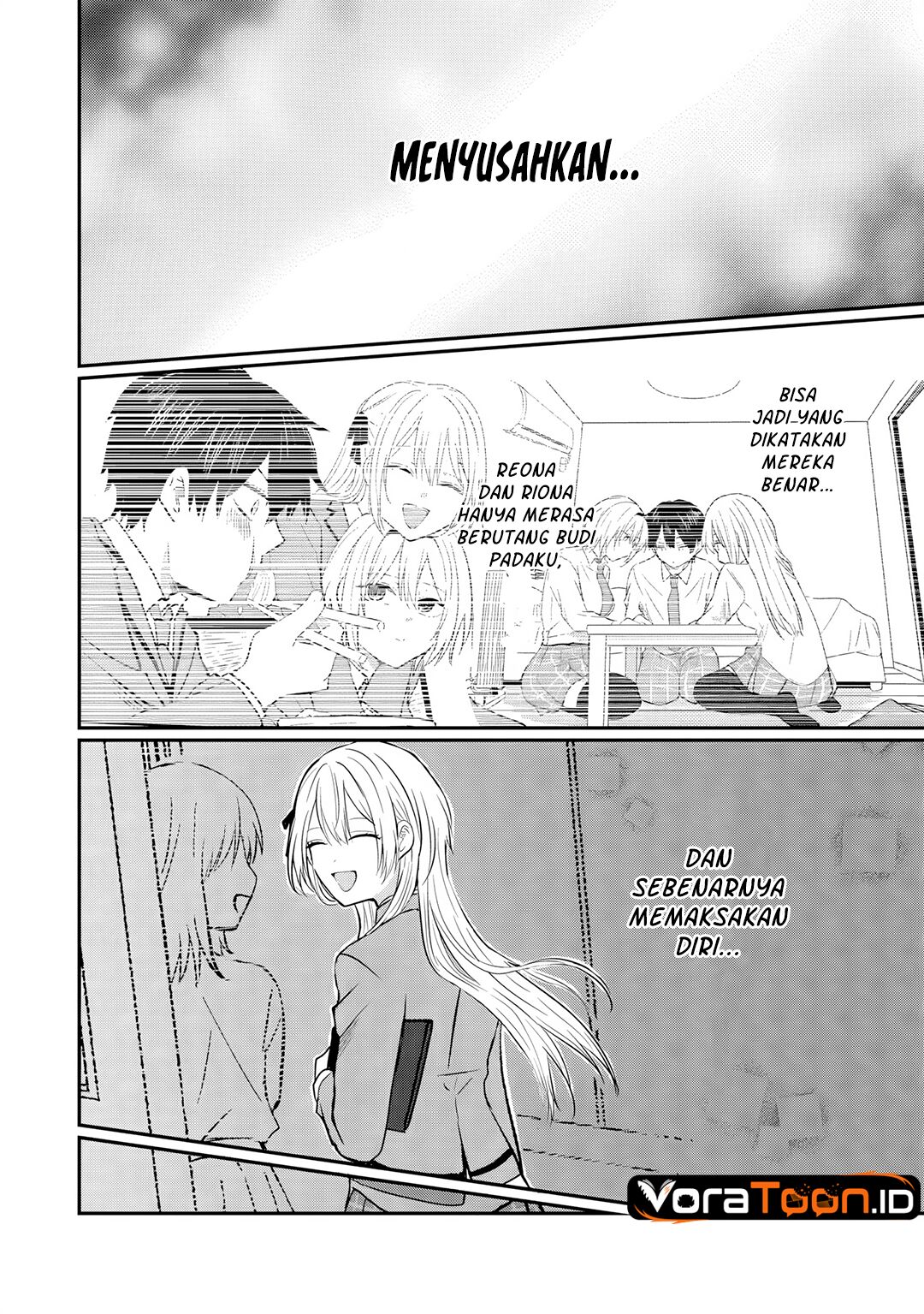 Nani no Torie mo Nai Heibon na Ore ga Bijin Futago Shimai wo Inochigake de Tasuketa Kekka, Jitsu wa Yandere datta Futari wo Gachi Bore Sasete  Shimatta Chapter 4.1 halaman 17