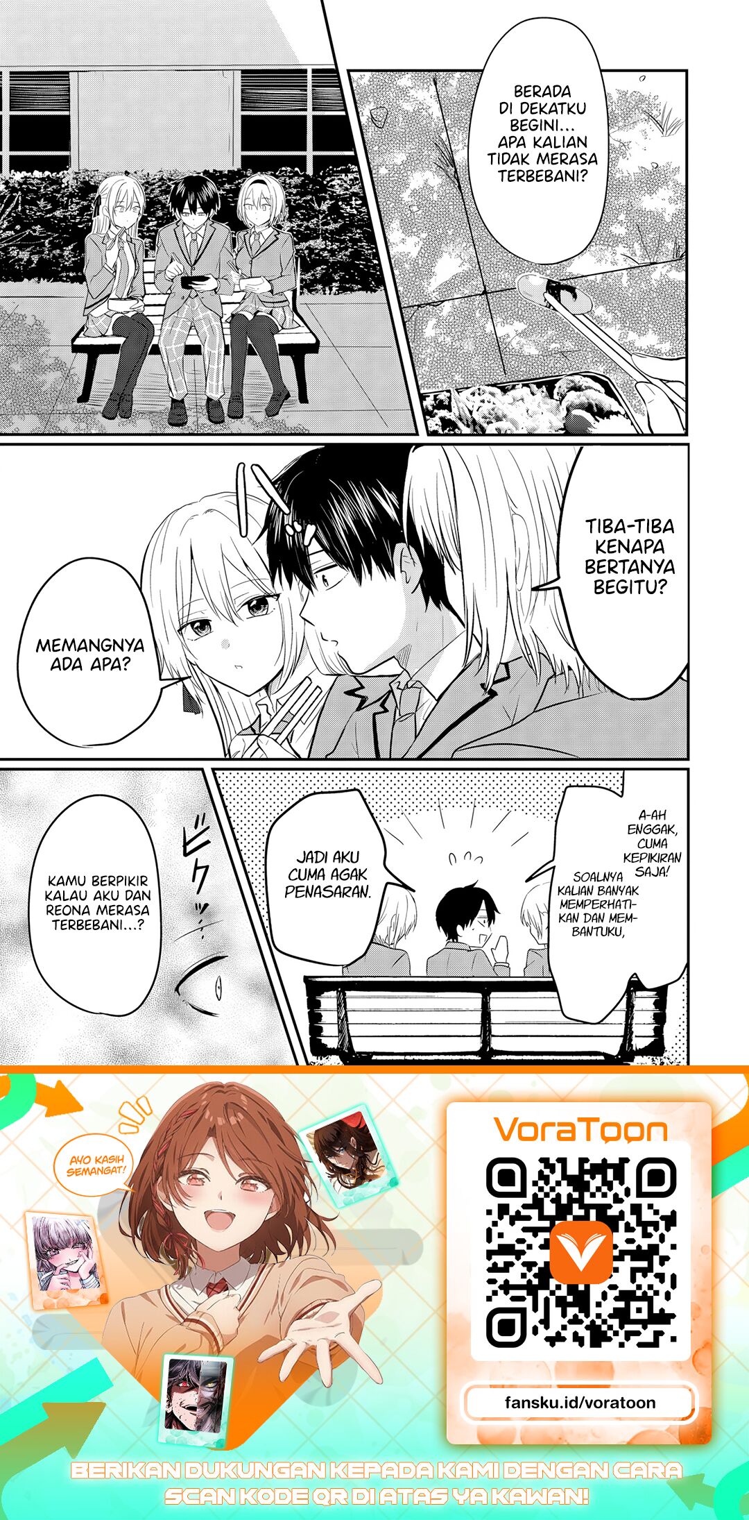 Nani no Torie mo Nai Heibon na Ore ga Bijin Futago Shimai wo Inochigake de Tasuketa Kekka, Jitsu wa Yandere datta Futari wo Gachi Bore Sasete  Shimatta Chapter 4.1 halaman 18