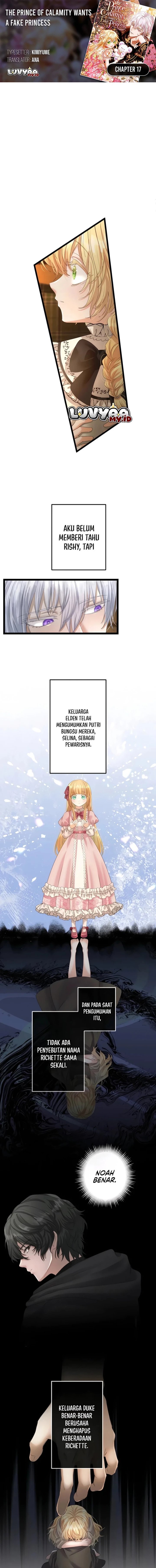 The Calamity Prince Desires the Fake Princess Chapter 17 halaman 1