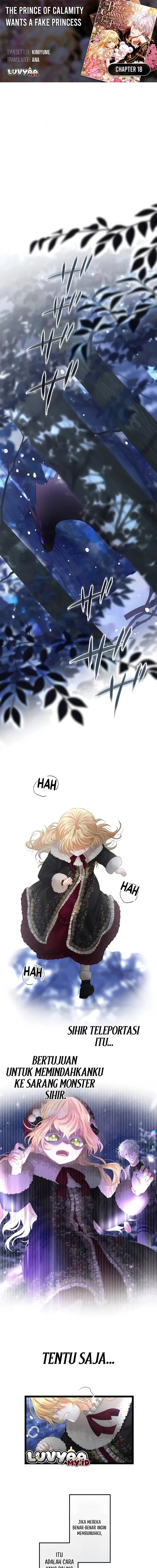The Calamity Prince Desires the Fake Princess Chapter 18 halaman 1