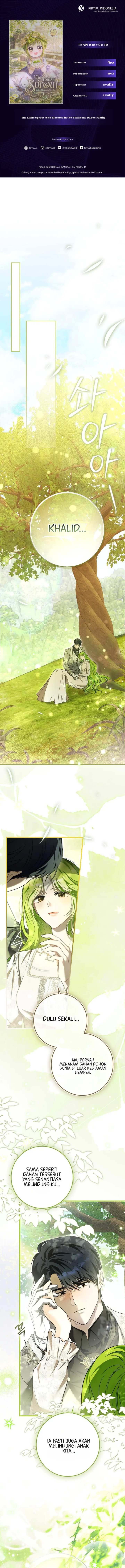The Little Sprout Who Bloomed in the Villainous Duke's Family Chapter 3 halaman 1