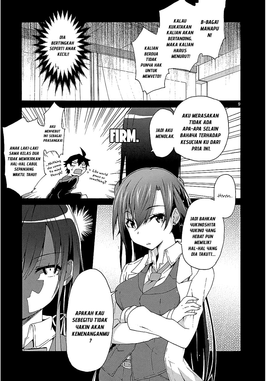 Yahari Ore no Seishun Love Come wa Machigatteiru Chapter 2.1 halaman 9