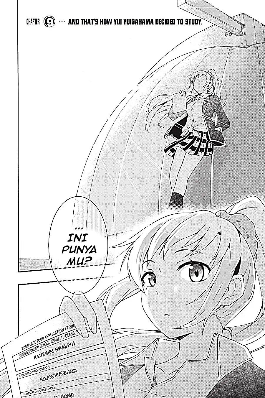 Yahari Ore no Seishun Love Come wa Machigatteiru Chapter 9.1 halaman 2